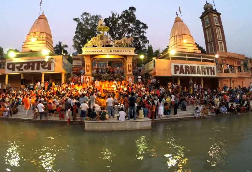 Ganga aarti at the time of sunset is attended by hundreds of visitors each day.